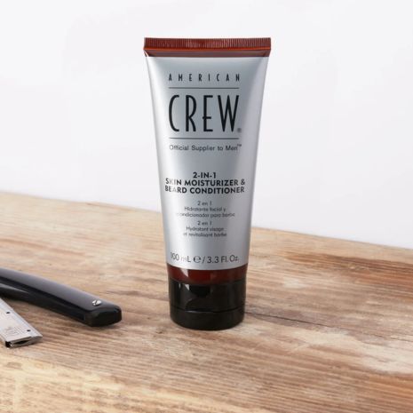 American Crew 2-in-1 Idratante Viso e Balsamo Barba 100ml: Morbidezza e Idratazione Profonda
