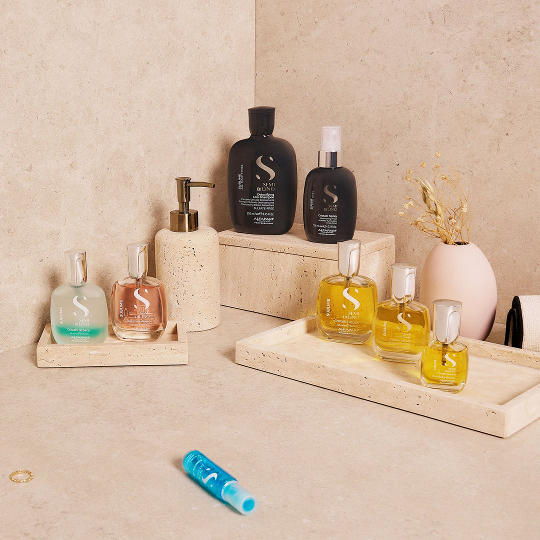 Cristalli Spray Semi di Lino 125ml – Lucentezza Vegan per Tutti i Capelli