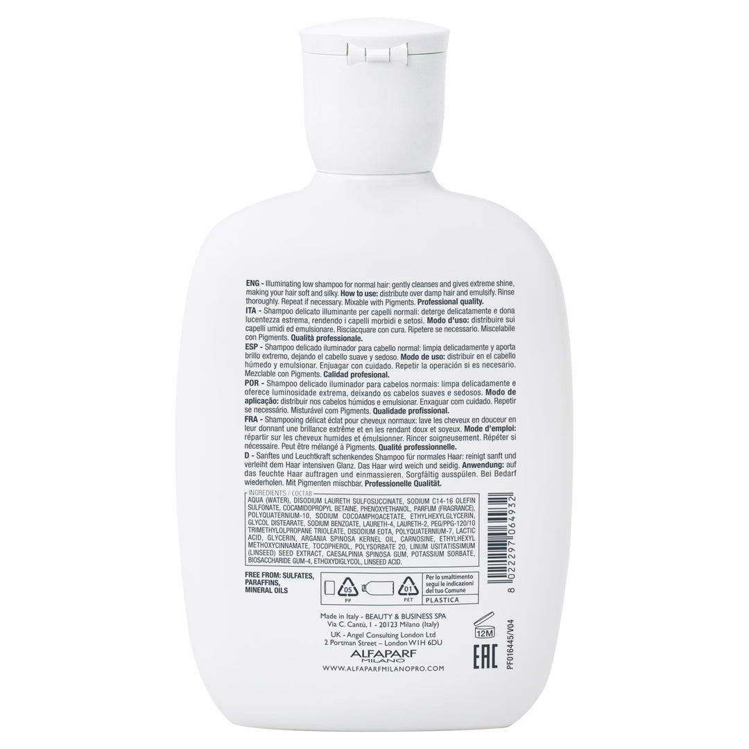 Shampoo Illuminante Low con Semi di Lino – 250ml Setoso