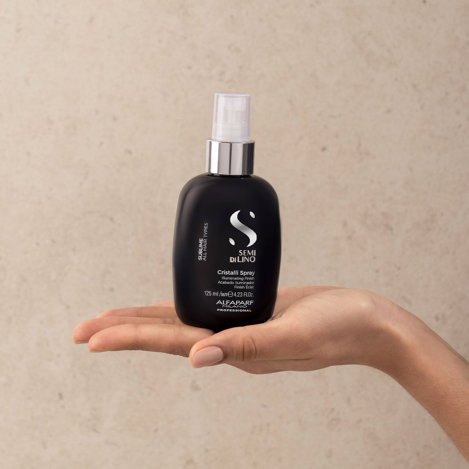 Cristalli Spray Semi di Lino 125ml – Lucentezza Vegan per Tutti i Capelli