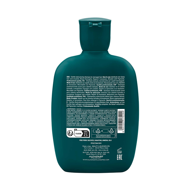 Shampoo Reparativo Low Semi di Lino 250ml Capelli Danneggiati Vegan
