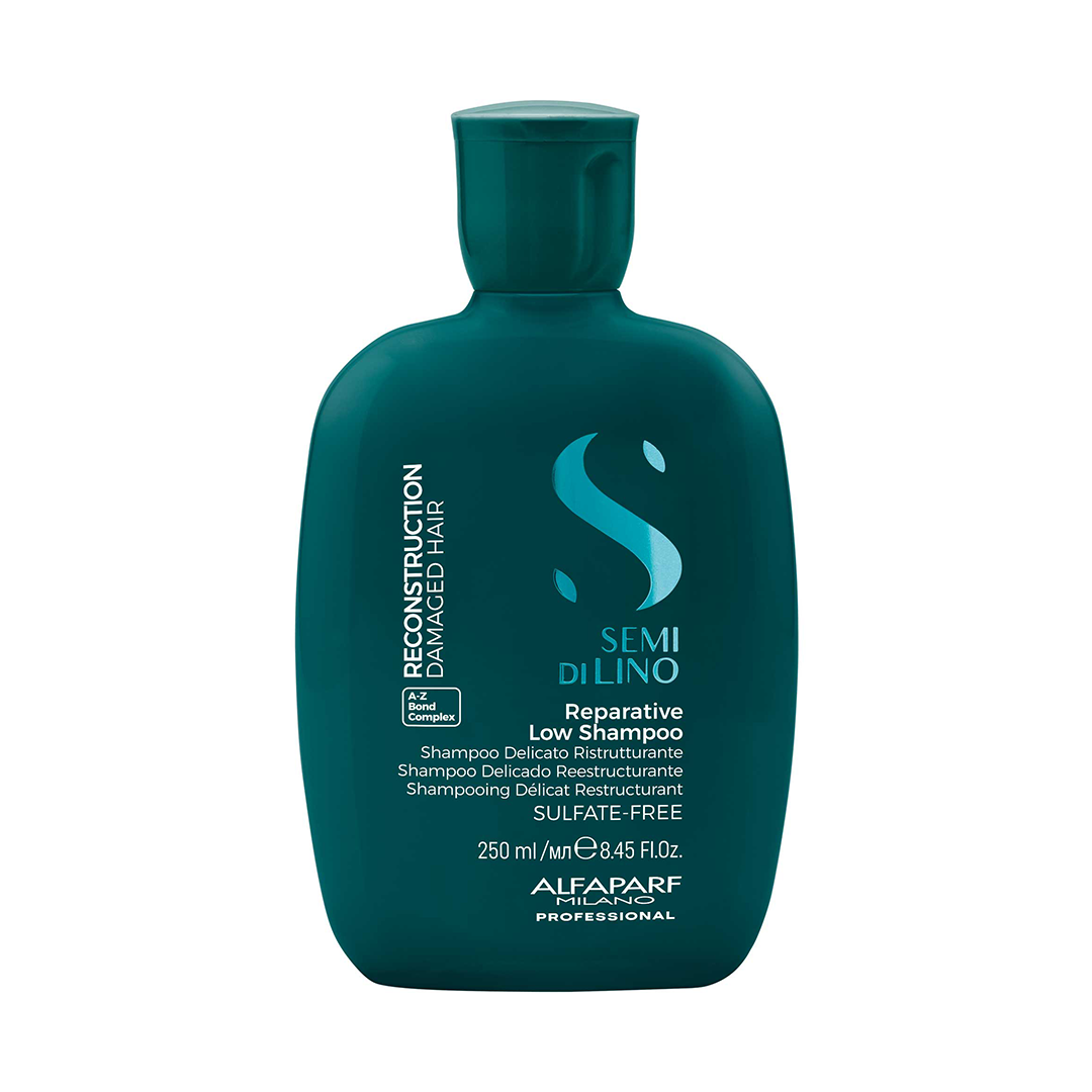 Shampoo Reparativo Low Semi di Lino 250ml Capelli Danneggiati Vegan
