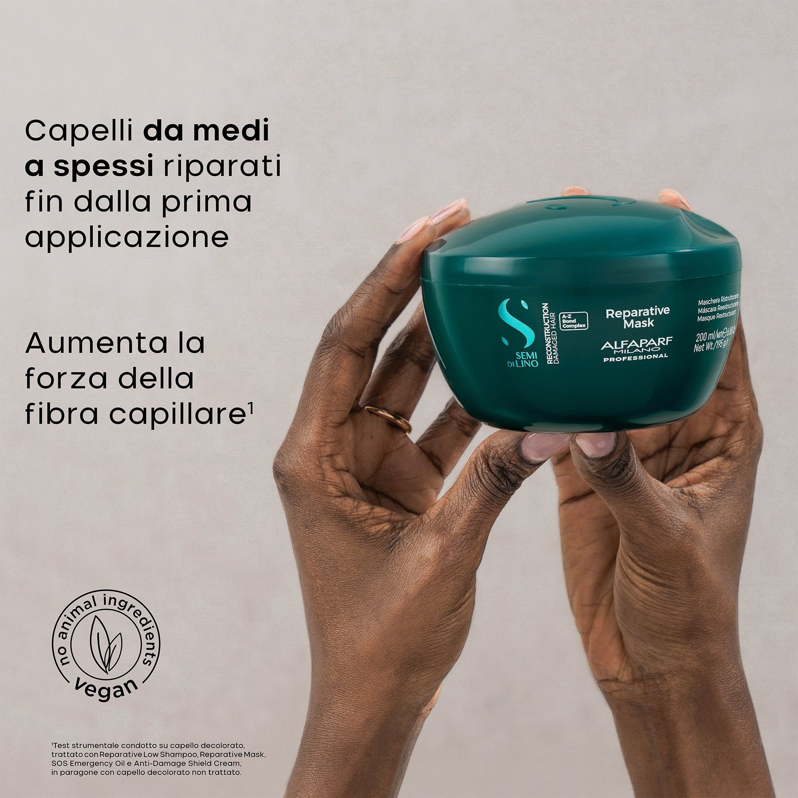 Maschera Reparative Mask Semi di Lino 200ml per Capelli Danneggiati