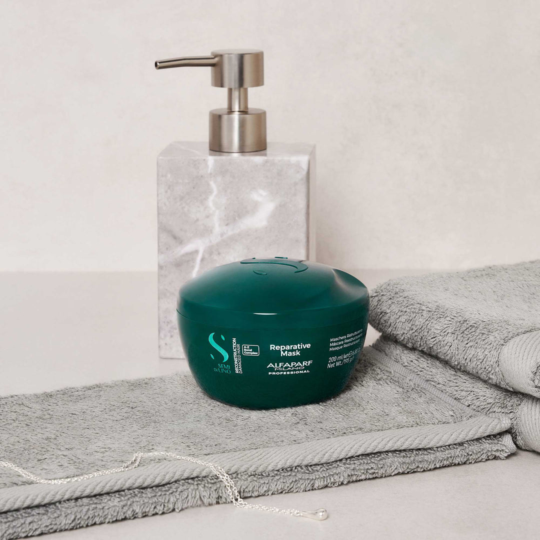 Maschera Reparative Mask Semi di Lino 200ml per Capelli Danneggiati