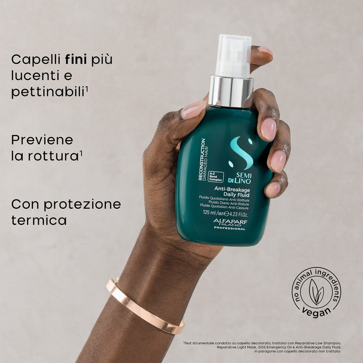 Fluido Anti-rottura Semi di Lino per Capelli Fini, 125ml