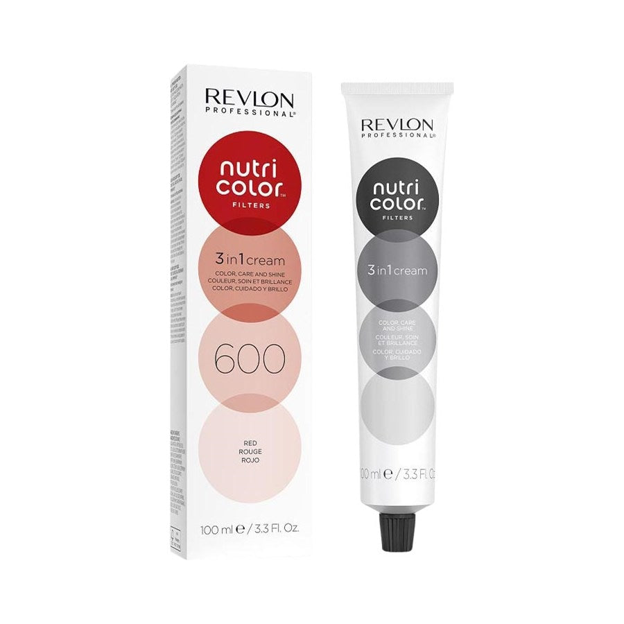 Revlon Professional Nutri Color Filters 600 Rosso Intenso Maschera Capelli Colorante Rinfrescante