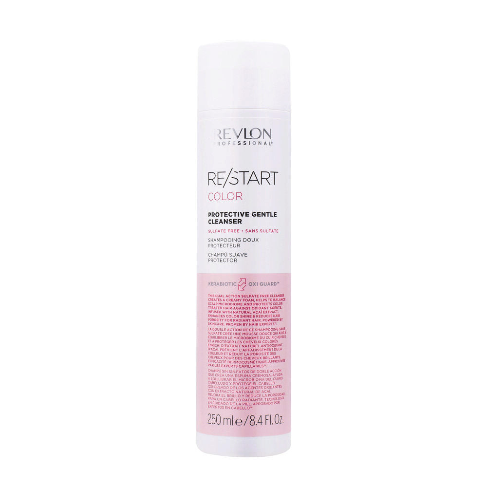 Revlon Restart Color Shampoo Protettivo Delicato 250ml - Capelli Colorati Senza Solfati