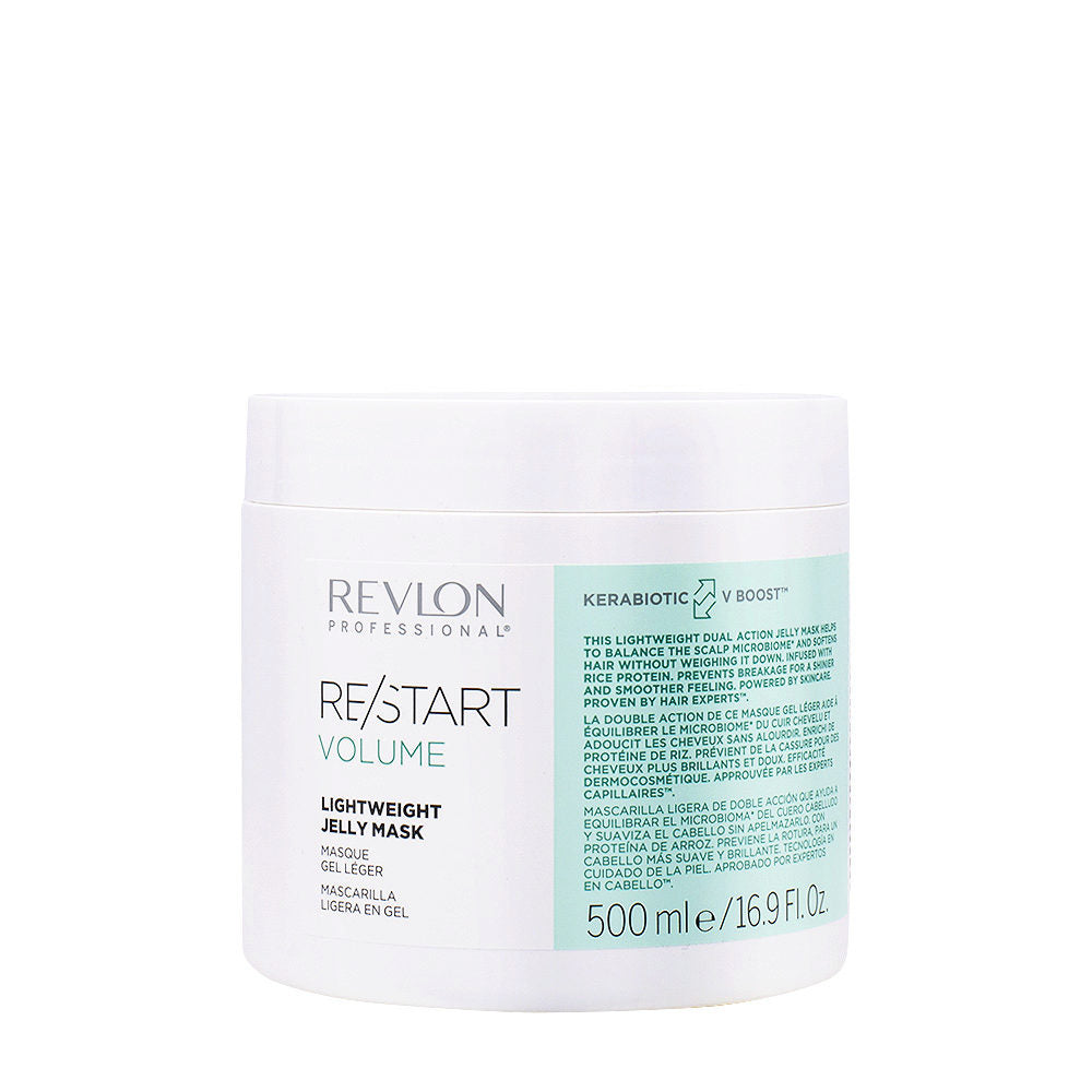 Revlon Restart Volume Maschera Gel 500ml: Volume, Idratazione & Rinforzo per Capelli Fini