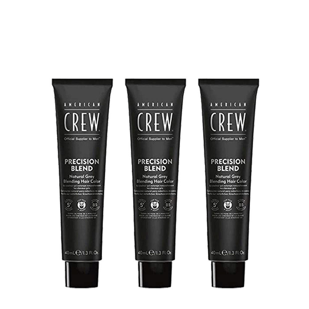 American Crew Precision Blend Tinta Capelli Barba Naturale 3x40ml Biondo Chiaro 7/8