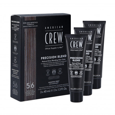 American Crew Precision Blend 5-6 Medium Ash Tinta Crema 3x40ml