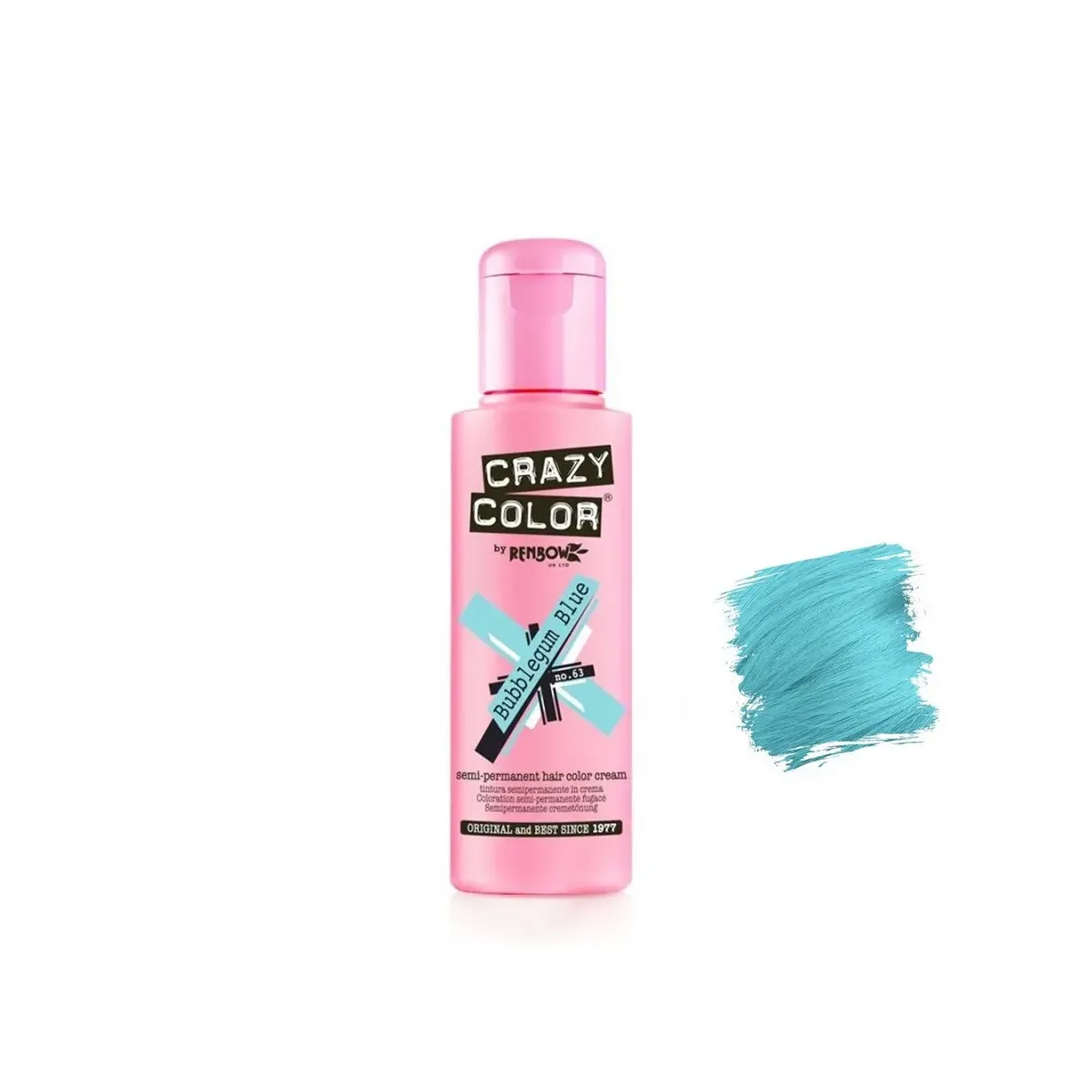 CRAZY COLOR 100 ML N°63 BUBBLEGUM BLUE