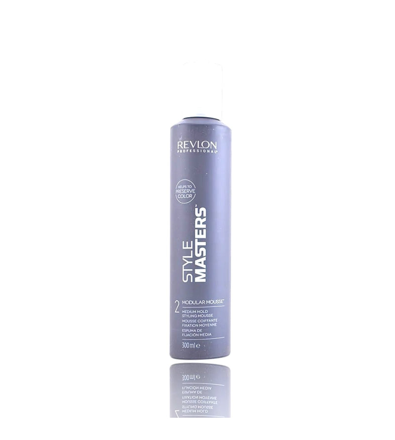 Revlon Style Masters Mousse Modulabile 300ml: Volume Controllato, Tenuta Flessibile, No-Aerosol Professionale